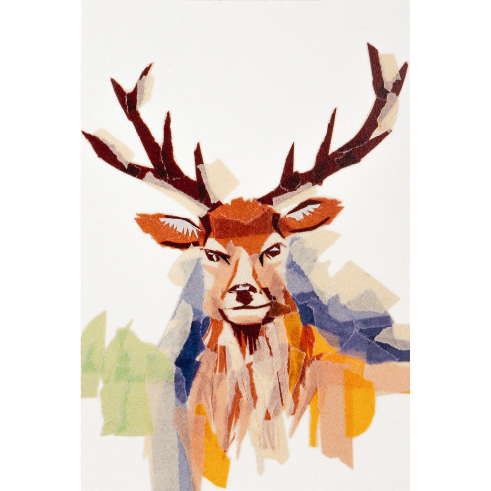 Grußkarte Kunstdruck "Der große Hirsch"