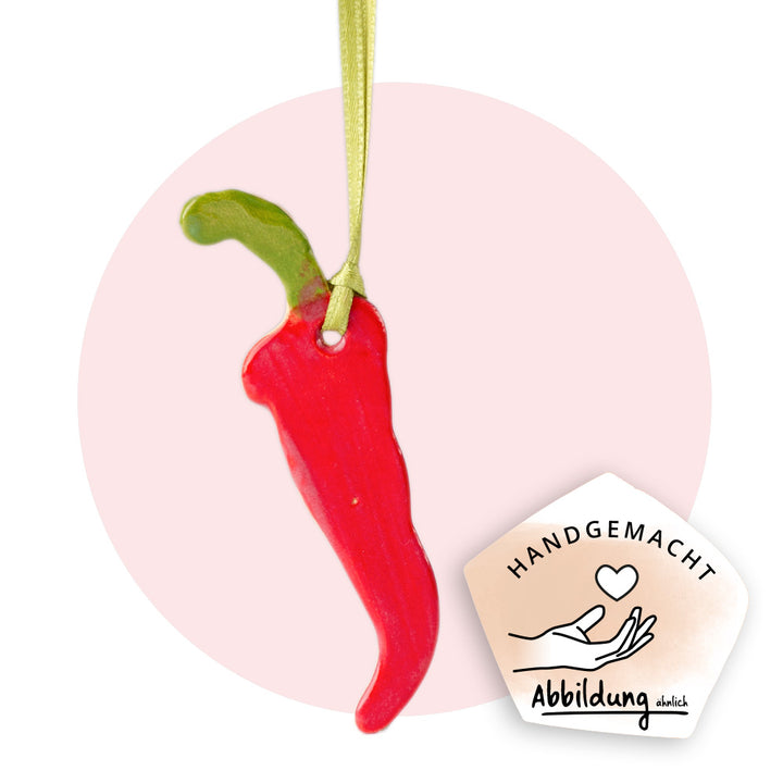 Keramikanhänger "Chilischote"