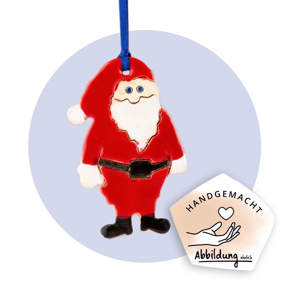 Keramikanhänger "Weihnachtsmann"