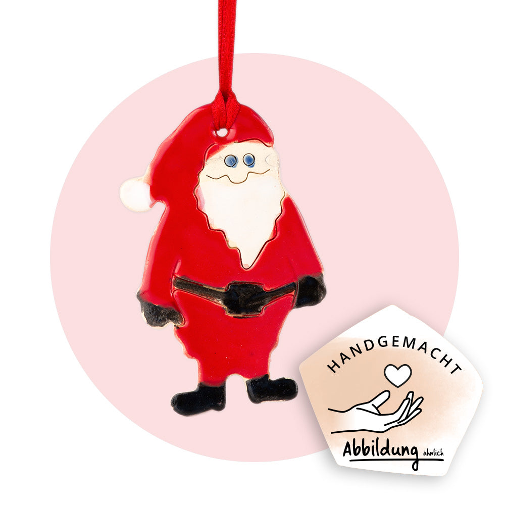 Keramikanhänger "Weihnachtsmann"
