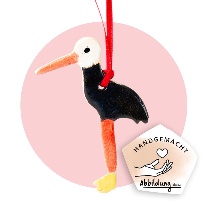 Keramikanhänger "Storch"