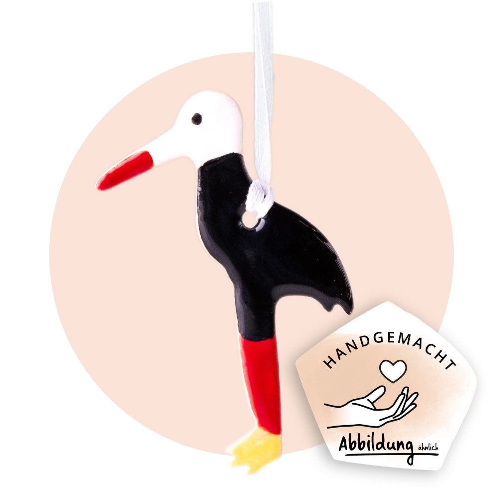 Keramikanhänger "Storch"