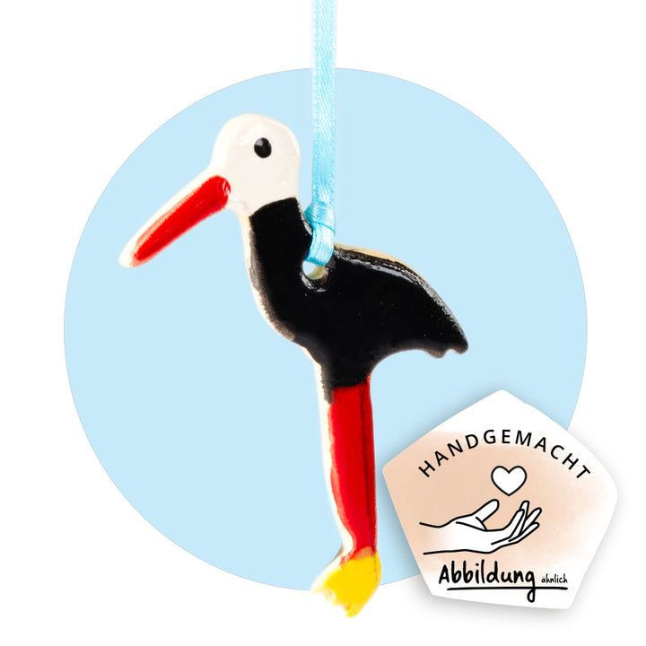 Keramikanhänger "Storch"