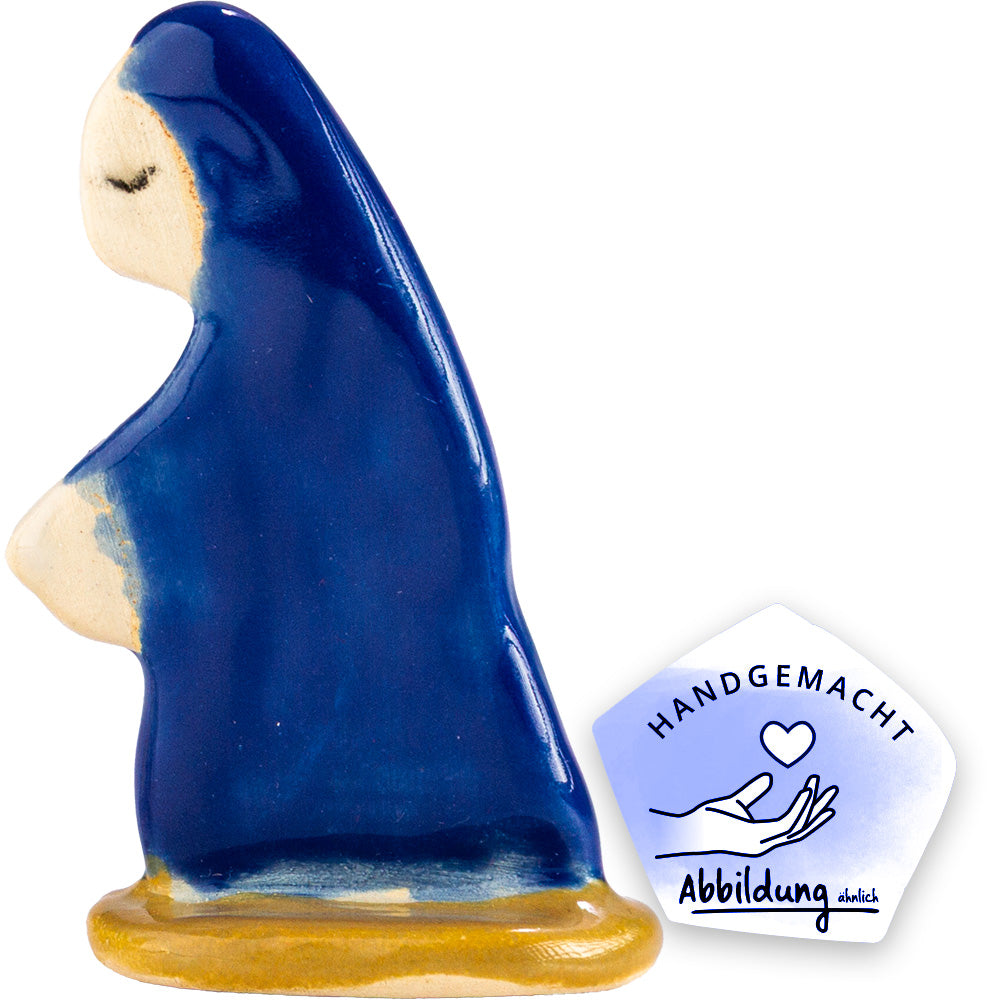 Freistehende Krippenfigur aus Keramik "Maria"