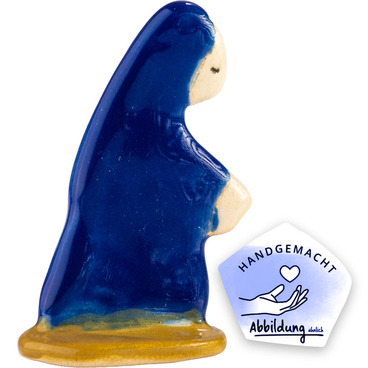 Freistehende Krippenfigur aus Keramik "Maria"