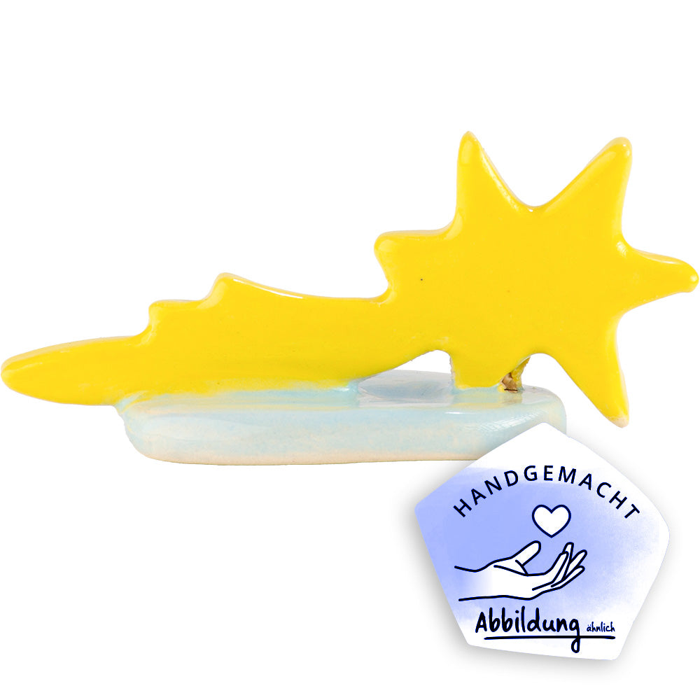 Freistehende Krippenfigur aus Keramik "Komet"