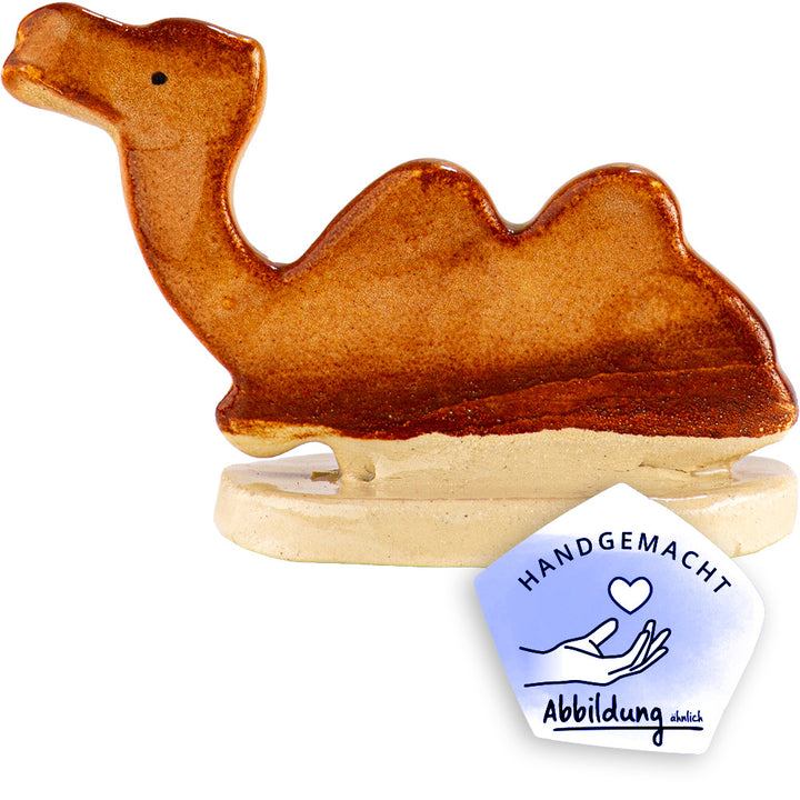 Freistehende Krippenfigur aus Keramik "Kamel"